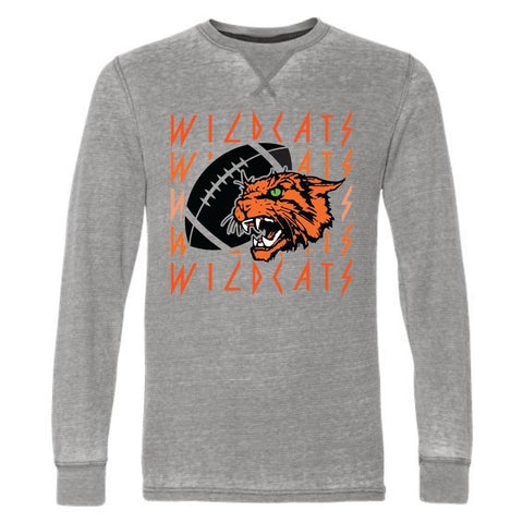 Wildcat Retro Football - Waffle Knit