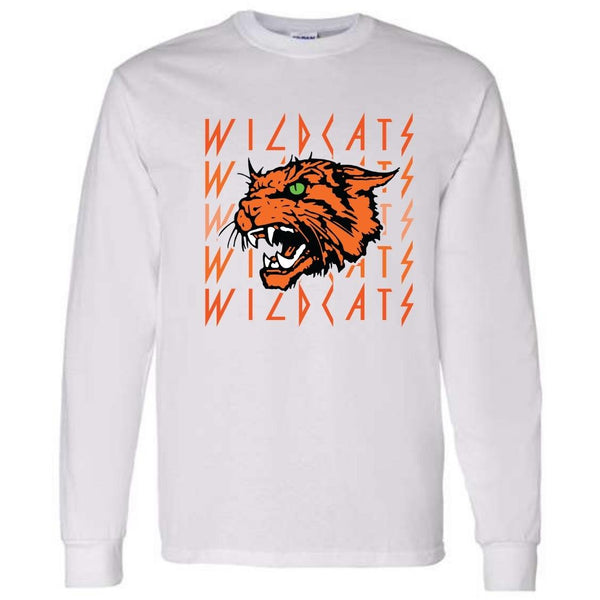 Wildcat Retro Football- Longsleeve